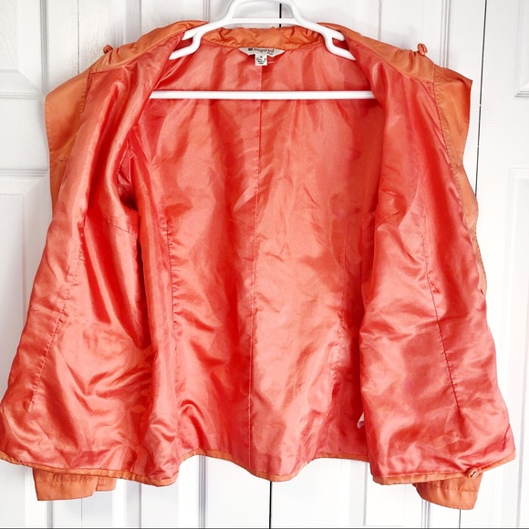 Inspired Style Peach Button Down Ruched Sleeve Jacket 16 - Picture 11 of 16
